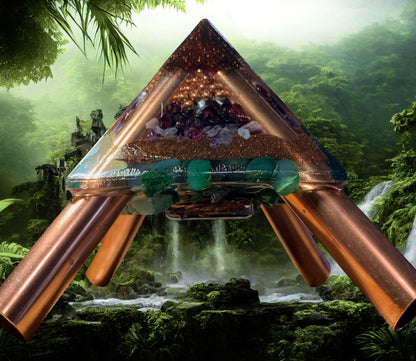 Forest Deep Giza Orgone Pyramid Cap - adjustable to 8'