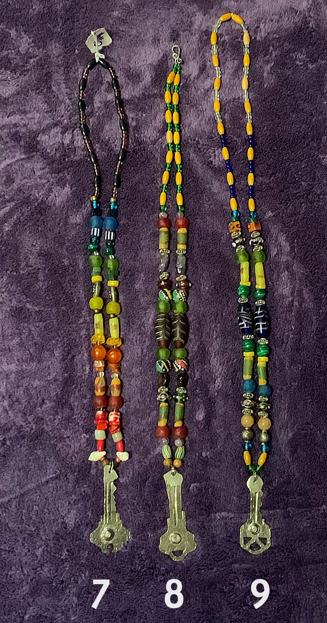 Key Beaded Neckpieces Set #3 | w/ African Trade Beads