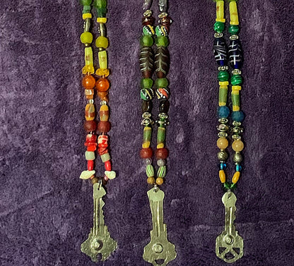 Key Beaded Neckpieces Set #3 | w/ African Trade Beads