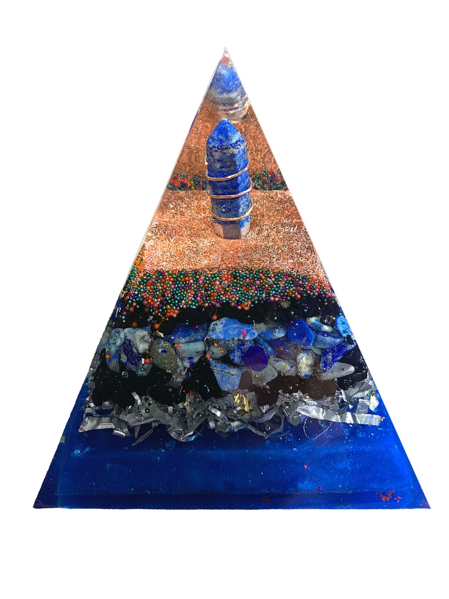 Lapis Lazuli Harmonizer Pyramid - 4" tall