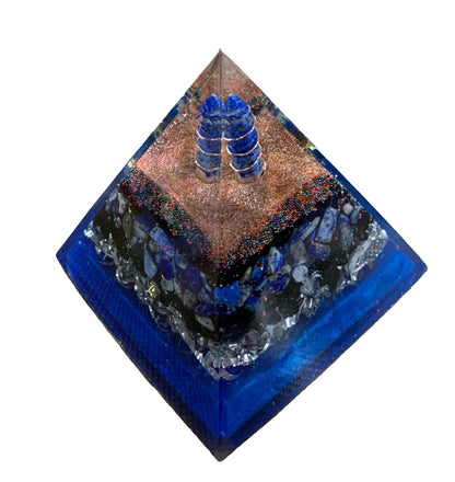 Lapis Lazuli Harmonizer Pyramid - 4" tall