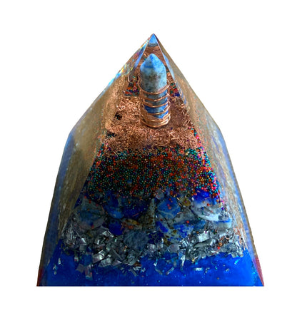 Lapis Lazuli Harmonizer Pyramid - 4" tall