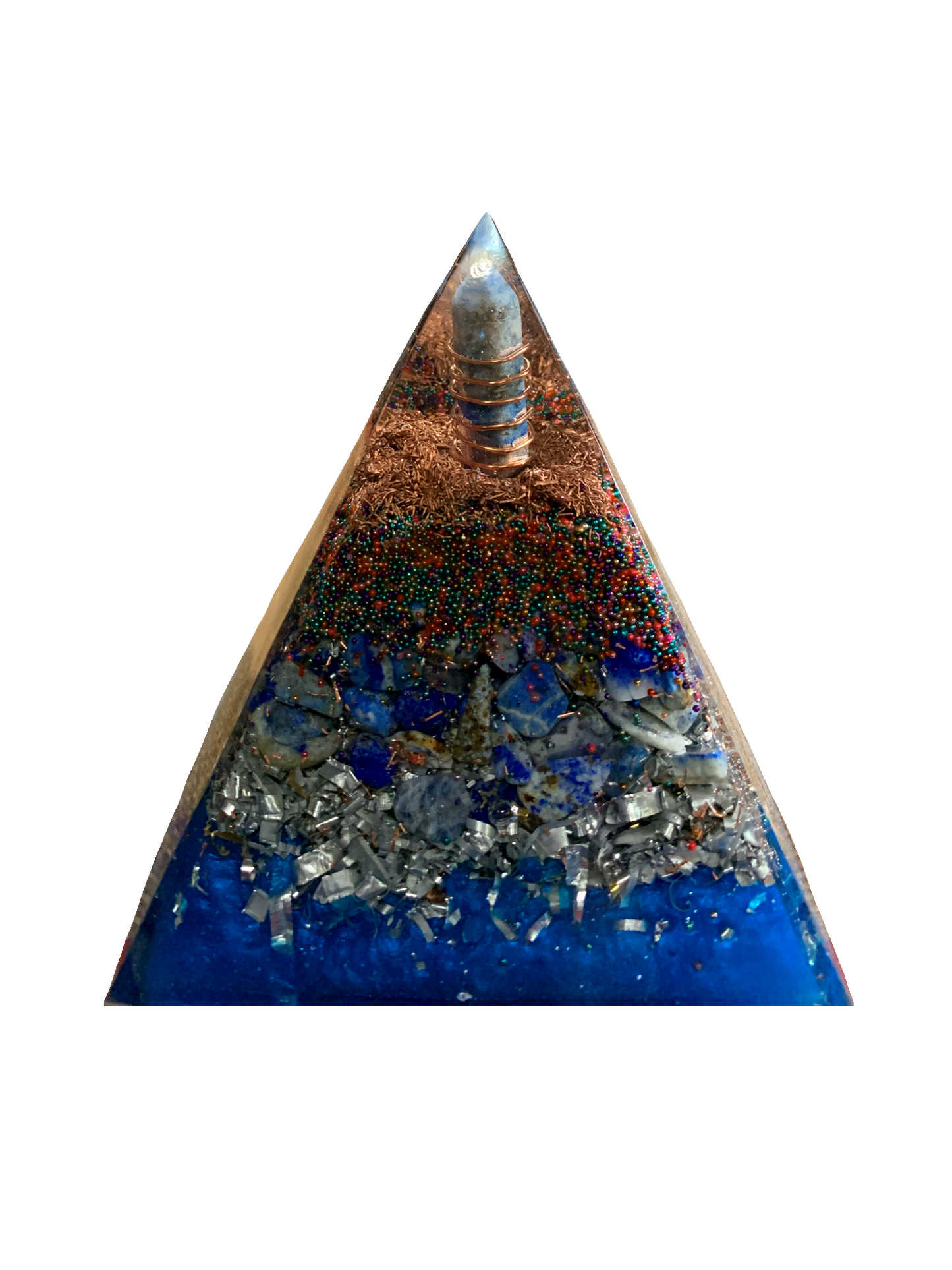 Lapis Lazuli Harmonizer Pyramid - 4" tall