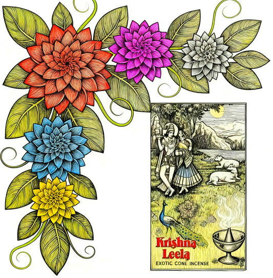 Krishna Leela Variety Incense Cones