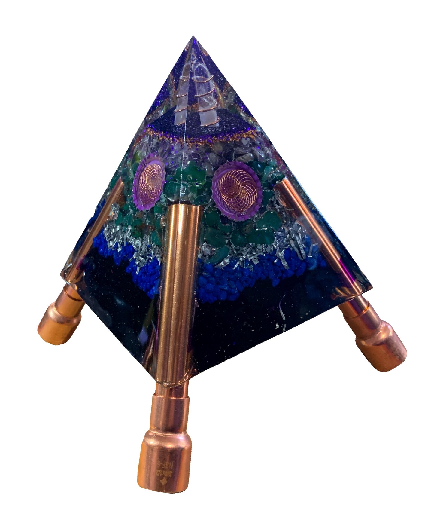 Purple Adjustable Orgone Pyramid #2 – up to 10 feet