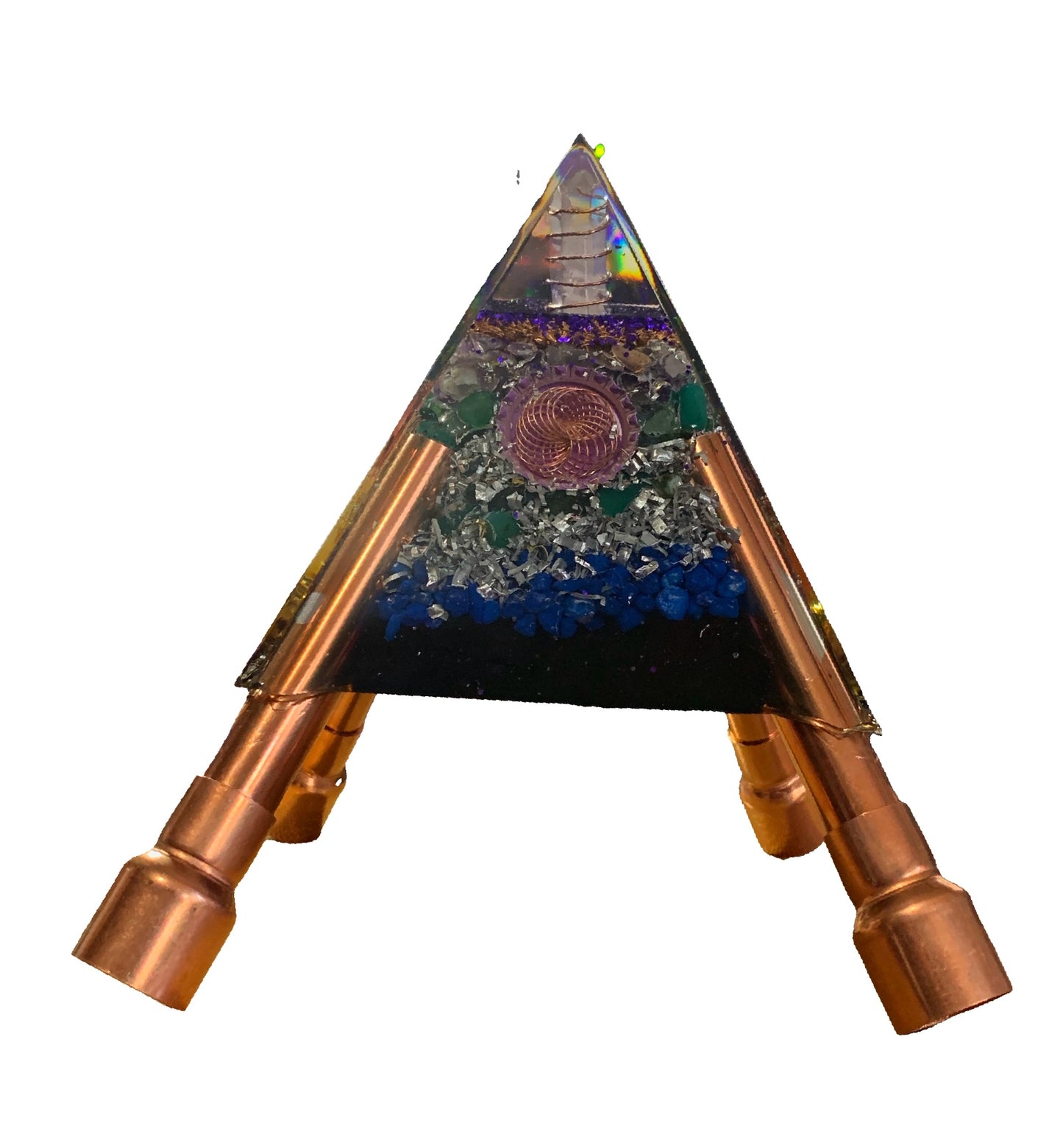 Purple Adjustable Orgone Pyramid #2 – up to 10 feet
