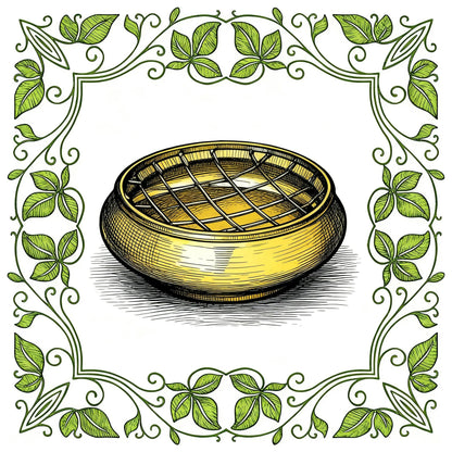 Small Brass Incense Burner With Screen