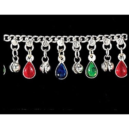 Raindrop Anklet Bell Bracelet – Silver or Brass Tone