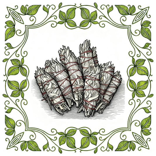 Bag of 6 Small Smudge Sticks - sage, yerba santa sage