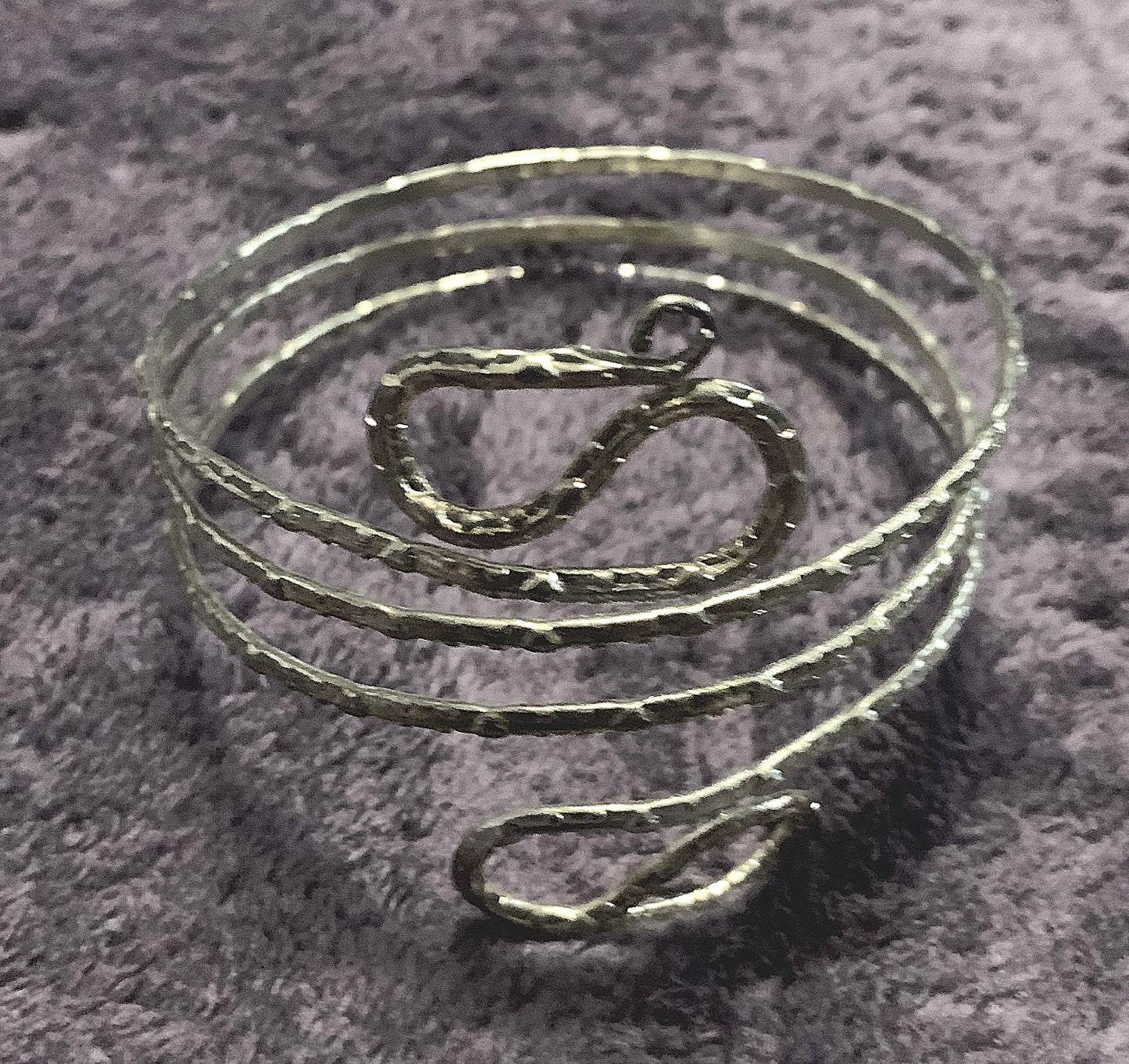 Serpent Arm Band #4 – Silver Tone