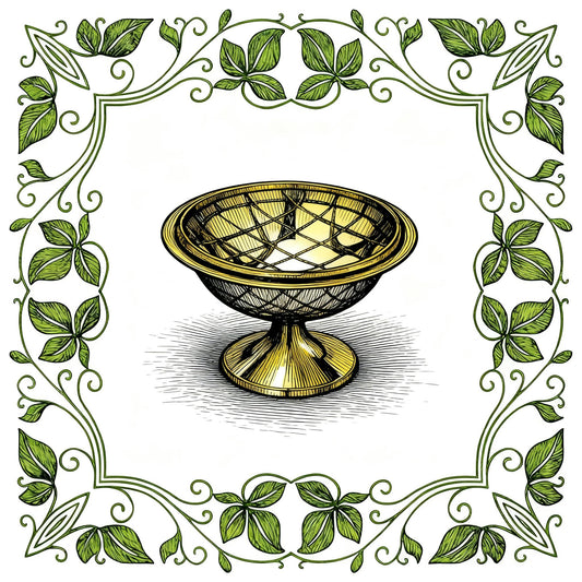 Brass Incense Burner with Stemmed Screen