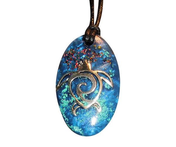 Sea Turtle Orgone Pendant – will power, endurance, long life