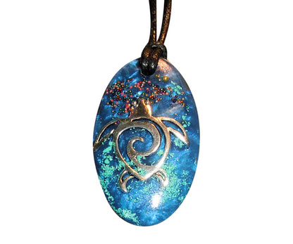 Sea Turtle Orgone Pendant – will power, endurance, long life