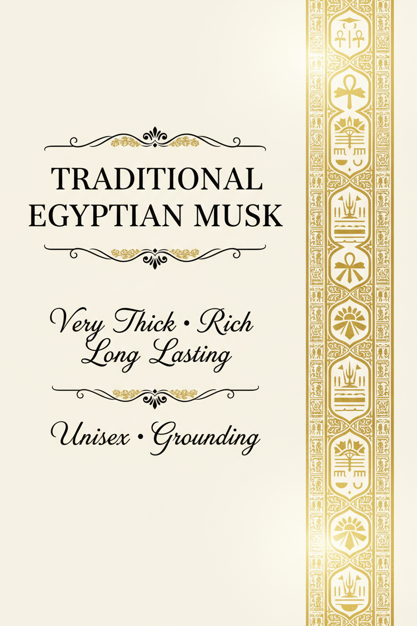 Egyptian Musk Essence Oil - traditional, thick