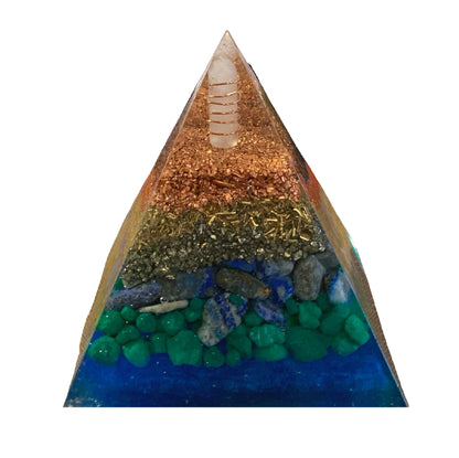 5 - World Peace Now Orgone Pyramid - large 3.5 inch base